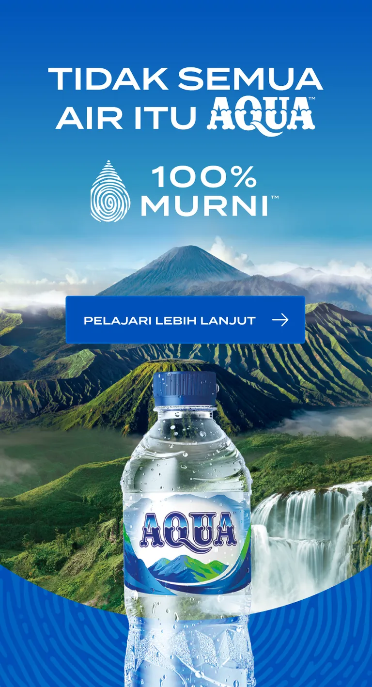 Tidak semua air itu AQUA - 100% Murni